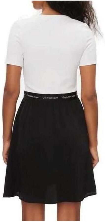 Calvin Klein Jeans Geborduurde Logo Mini Jurk Multicolor Dames