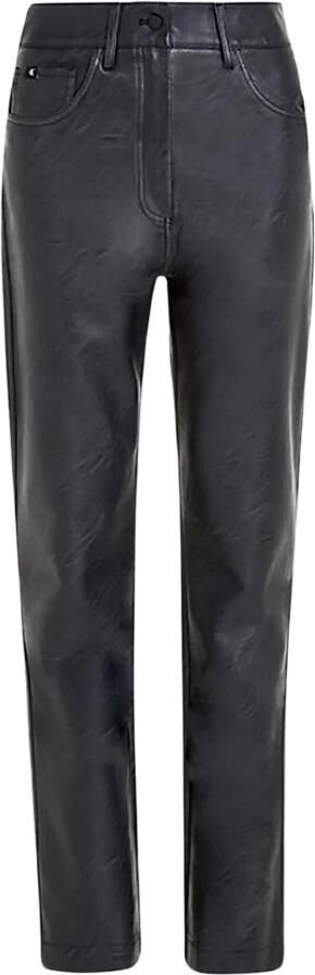 Calvin Klein Imitatieleren broek FAUX LEATHER HIGH RISE STRAIGHT - Foto 8