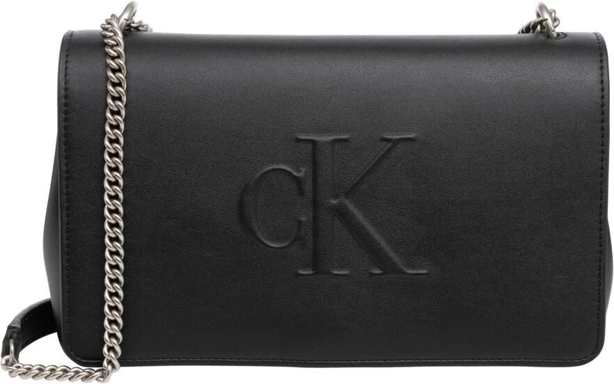 Calvin Klein Jeans Gesculpteerde Flap Tas Herfst Winter Collectie Black Dames - Foto 7