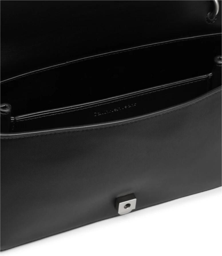 Calvin Klein Jeans Gesculpteerde Flap Tas Herfst Winter Collectie Black Dames
