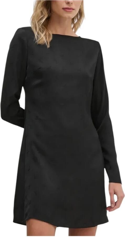 Calvin Klein Jeans Elegante Jacquard Korte Jurk Vrouwen Black Dames - Foto 2