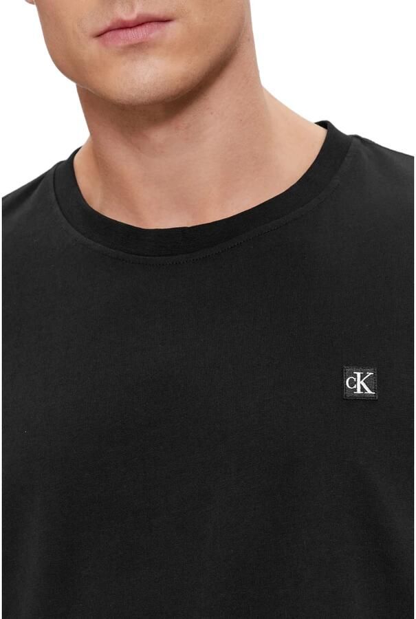 Calvin Klein Heren Polo T-shirt met Geborduurd Badge Black Heren - Foto 3