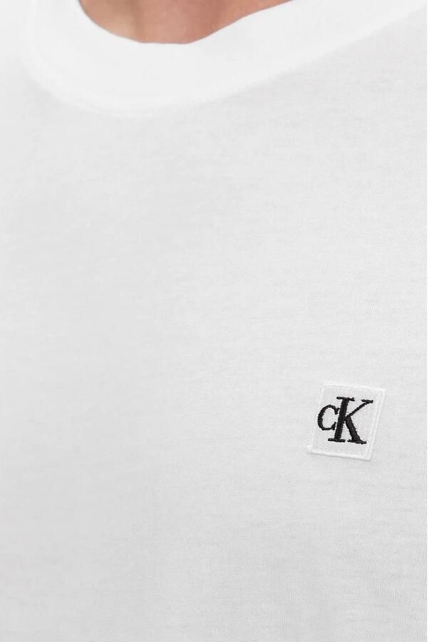 Calvin Klein Jeans Witte Monogram T-shirt Essentie Moderne White Heren - Foto 3