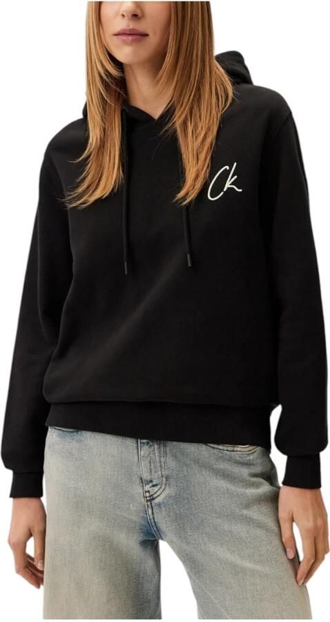 Calvin Klein Jeans Geborduurde CK Regul Sweater Black Dames - Foto 3