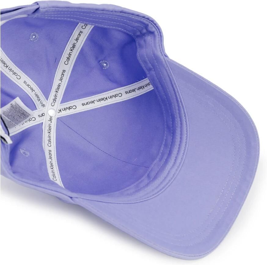 Calvin Klein Jeans Geborduurde Logo Pet Herfst Winter Collectie Purple Dames