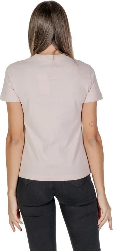 Calvin Klein Jeans Geborduurde Tee Model Roze Elegant T-Shirt Pink Dames - Foto 2