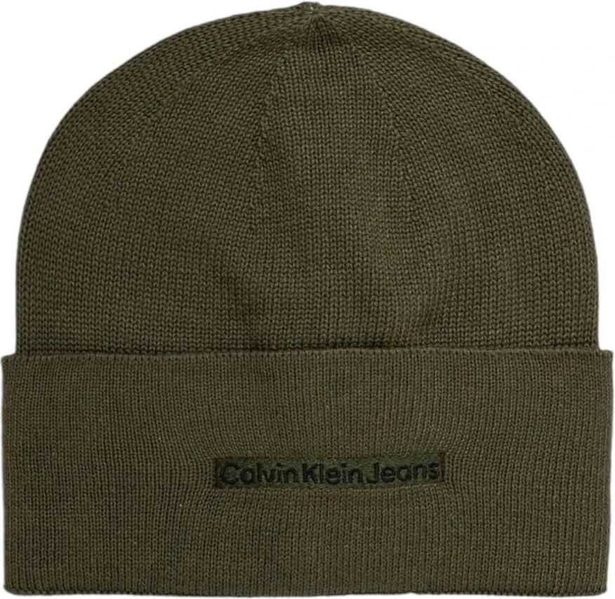 Calvin Klein Jeans Groene Katoenen Hoeden & Mutsen Green Heren