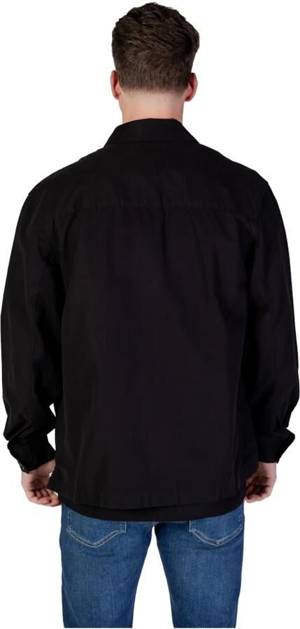 Calvin Klein Jeans Geregenereerd Katoenen Overhemd met Lange Mouwen Black Heren - Foto 2