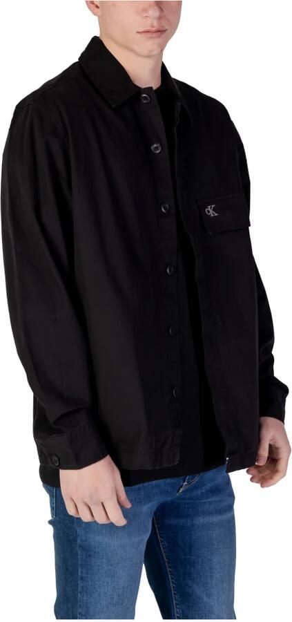 Calvin Klein Jeans Geregenereerd Katoenen Overhemd met Lange Mouwen Black Heren - Foto 4