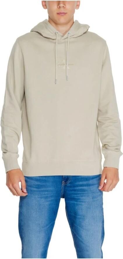 Calvin Klein Jeans Monologo Sweater Herfst Winter Collectie Beige Heren - Foto 8