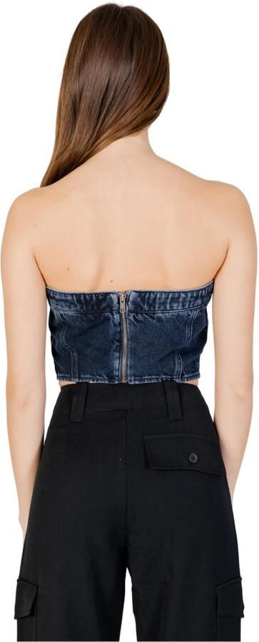 Calvin Klein Jeans Gestreepte Mouwloze Top Flatterende Pasvorm Blue Dames - Foto 4