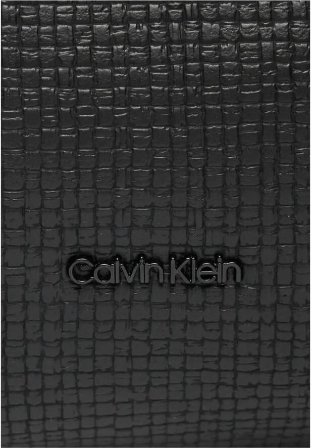 Calvin Klein Jeans Gestructureerde Synthetisch Leren Handtas Black Dames