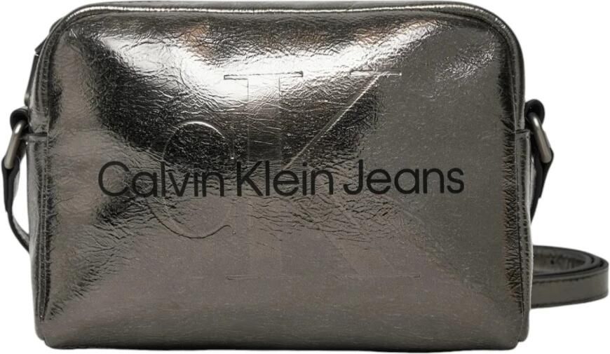 Calvin Klein Jeans Grijze Polyurethaan Handtas Herfst Winter Collectie Gray Dames - Foto 4