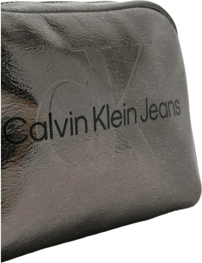Calvin Klein Jeans Grijze Polyurethaan Handtas Herfst Winter Collectie Gray Dames - Foto 2