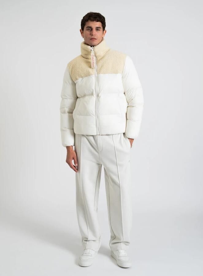 Calvin Klein Outdoorjack SHERPA PUFFER JACKET met een logo-opschrift - Foto 5