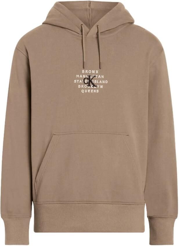 Calvin Klein Jeans Grafische Hoodie Stempelontwerp Beige Heren - Foto 8