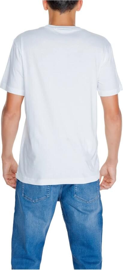 Calvin Klein Jeans Witte Ronde Hals T-shirt Mannen Herfst Winter White Heren