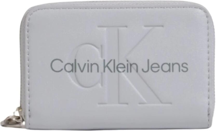 Calvin Klein Jeans Grijze Polyethyleen Portemonnee Vrouwen Herfst Winter Gray Dames - Foto 4