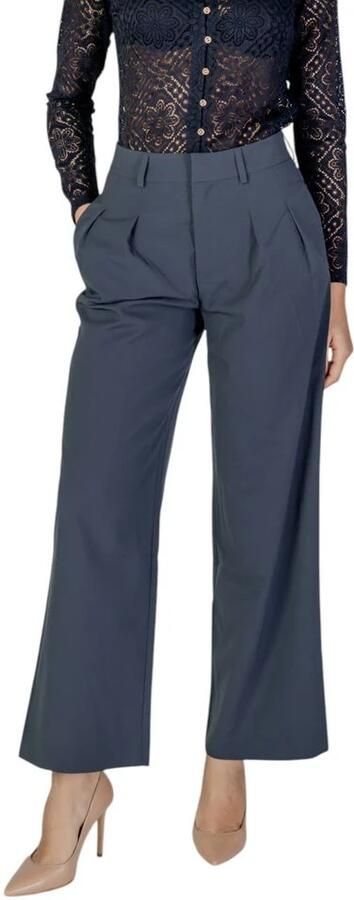 Calvin Klein Jeans Grijze Gerecyclede Polyester Dames Palace Broek Gray Dames