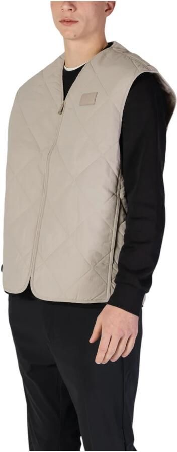 Calvin Klein Jeans Grijze Nylon V-Hals Gilet met Rits Gray Heren - Foto 2