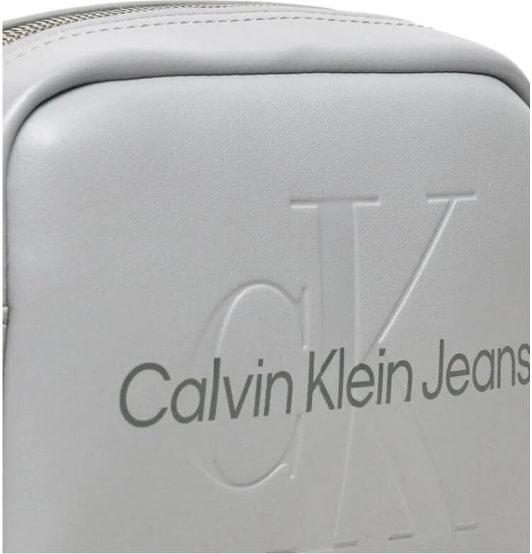 Calvin Klein Jeans Grijze Polyurethaan Dameshandtas Lente Zomer Collectie Gray Dames