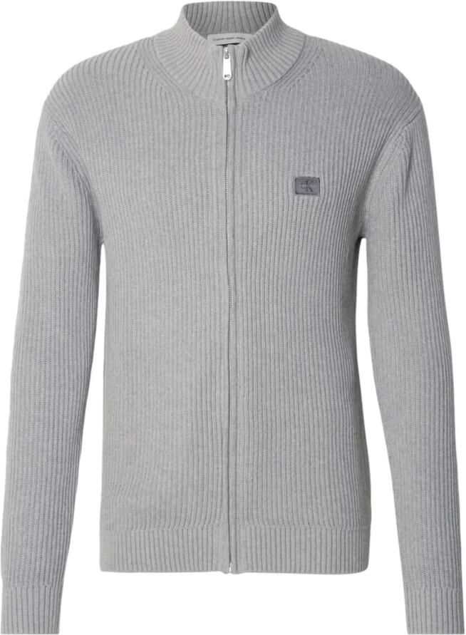Calvin Klein Jeans Grijze Zip-Up Katoenen Vest Gray Heren - Foto 3