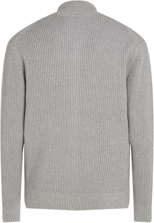 Calvin Klein Jeans Grijze Zip-Up Katoenen Vest Gray Heren