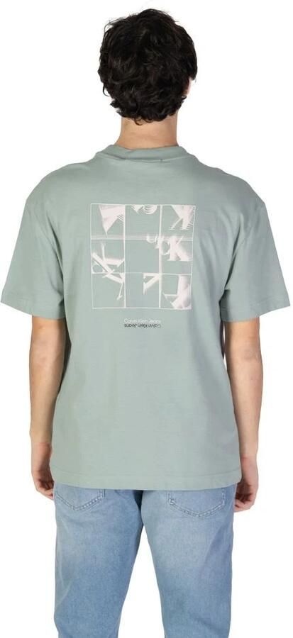 Calvin Klein Jeans Groen Katoenen Heren T-shirt Herfst Winter Green Heren - Foto 4
