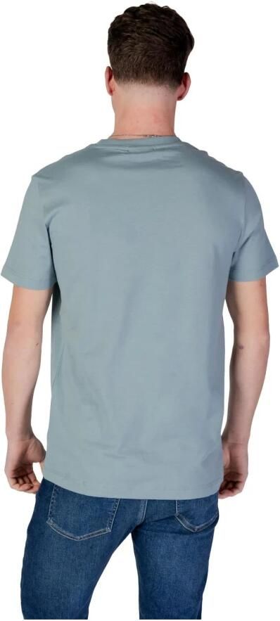 Calvin Klein Jeans Groene Effen Katoenen T-shirt Korte Mouwen Green Heren