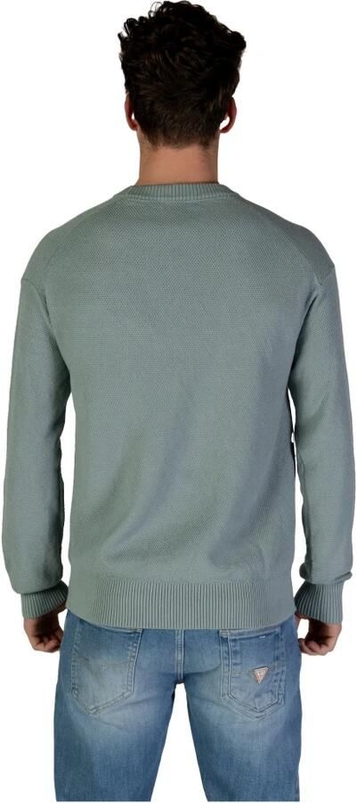 Calvin Klein Jeans Groene Gebreide Trui Lange Mouw Ronde Hals Green Heren - Foto 5