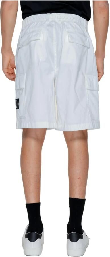 Calvin Klein Jeans Heren Bermuda Shorts Lente Zomer Collectie White Heren