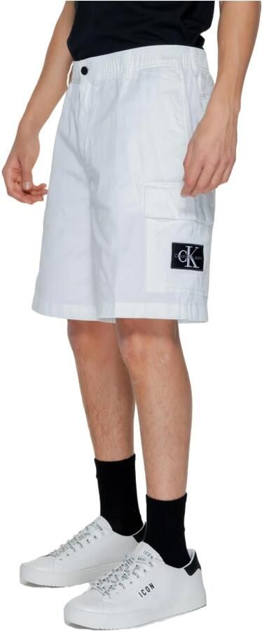 Calvin Klein Jeans Heren Bermuda Shorts Lente Zomer Collectie White Heren - Foto 2