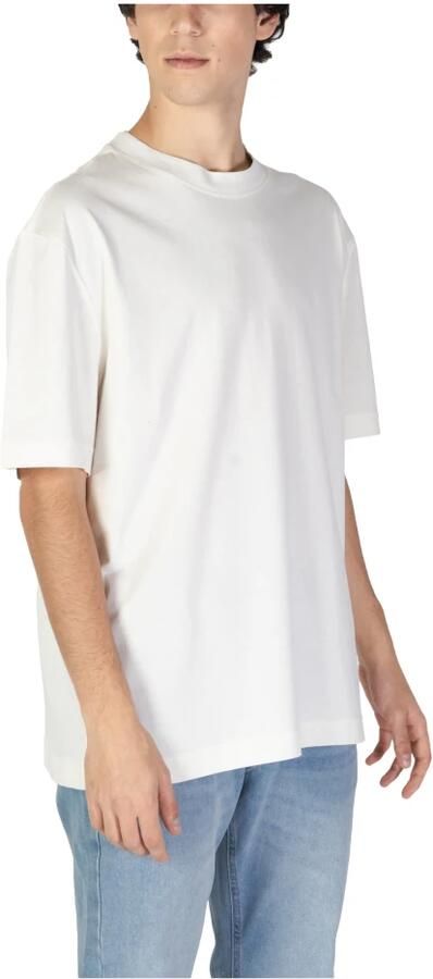 Calvin Klein Jeans Heren Herfst Winter Katoenen T-Shirt Beige Heren - Foto 2