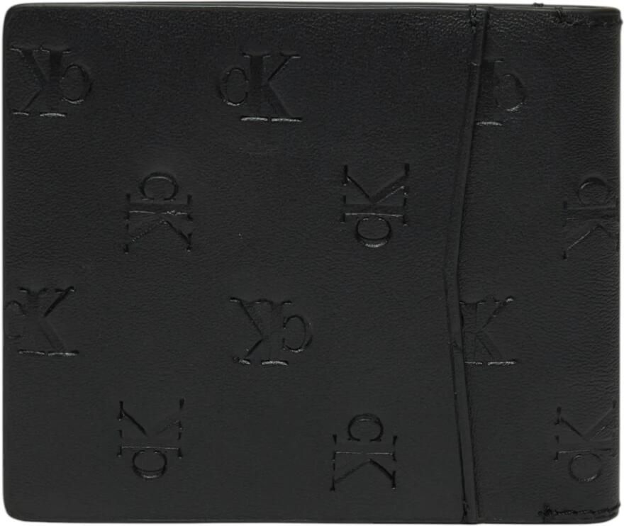 Calvin Klein Jeans Heren Leren Portemonnee Lente Zomer Collectie Black Heren - Foto 2