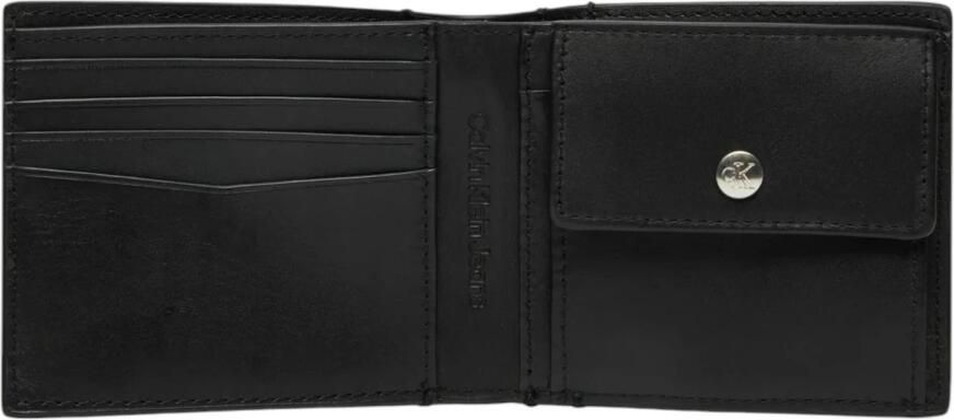 Calvin Klein Jeans Heren Leren Portemonnee Lente Zomer Collectie Black Heren
