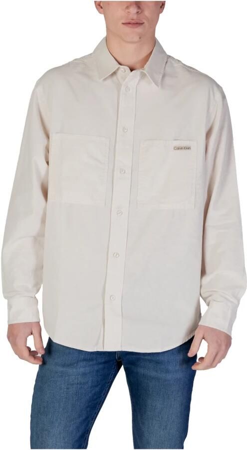 Calvin Klein Jeans Beige Effen Button-Up Shirt Lente Zomer Beige Heren - Foto 7