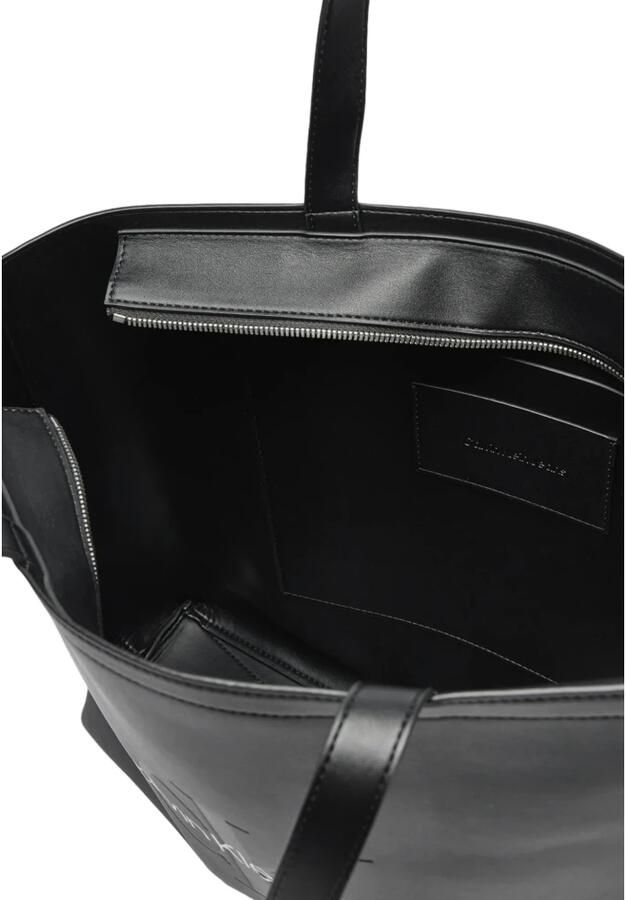 Calvin Klein Jeans Stijlvolle Tote Tas met Ritssluiting Black Dames - Foto 2