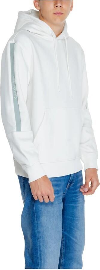 Calvin Klein Jeans Herfst Winter Heren Sweatshirt Logo Tape White Heren - Foto 8