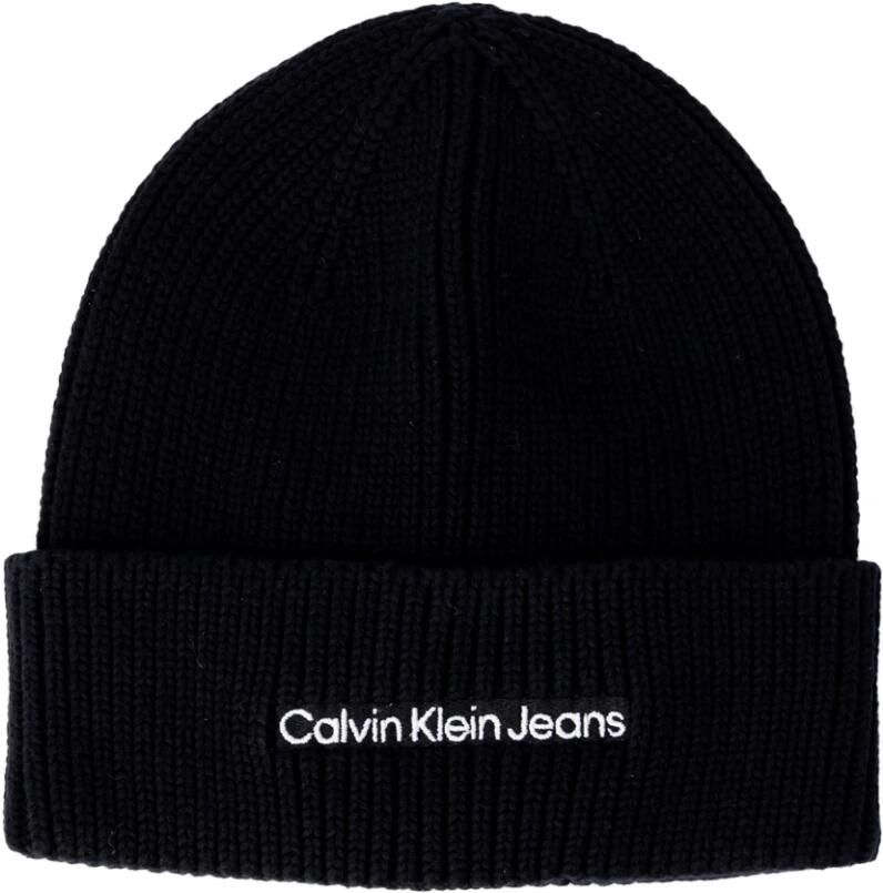 Calvin Klein Jeans Herfst Winter Katoenen Beanie Black