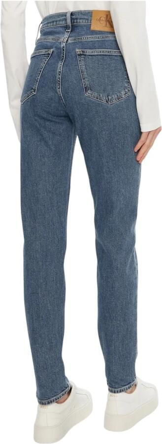 Calvin Klein Jeans Hoge Taille Mom Fit Jeans Blue Dames - Foto 3