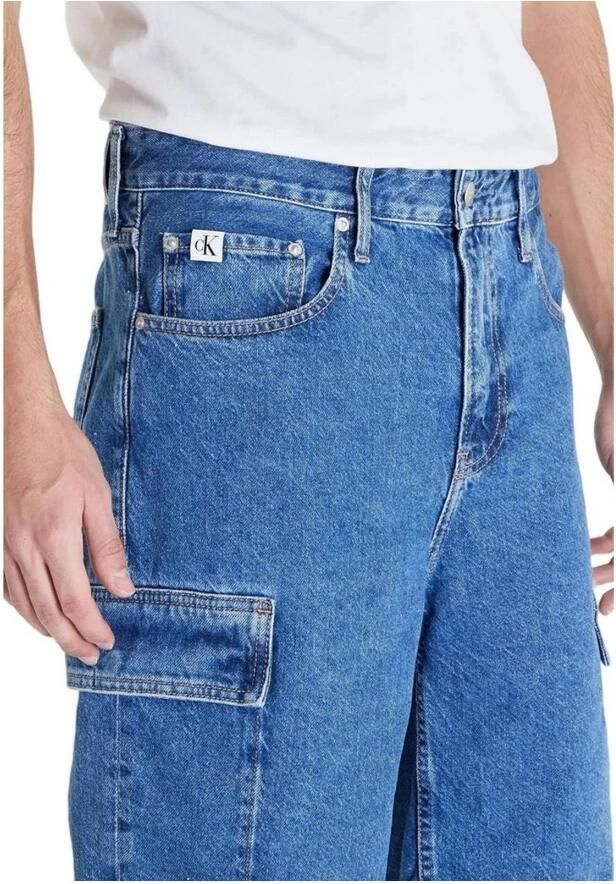 Calvin Klein Jeans Katoenen Bermuda Shorts Collectie Lente Zomer Blue Heren