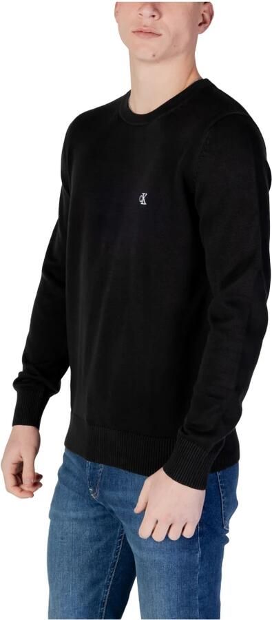 Calvin Klein Jeans Zwarte Katoenen Sweatshirt Lange Mouw Ronde Hals Black Heren - Foto 3