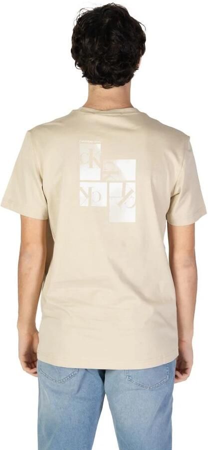 Calvin Klein Jeans Katoenen Heren T-shirt Herfst Winter Collectie Beige Heren - Foto 4