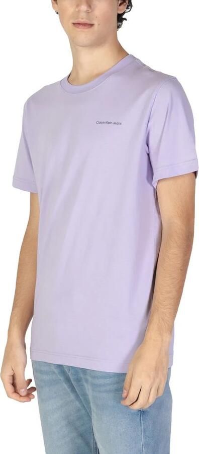 Calvin Klein Jeans Katoenen Heren T-shirt Herfst Winter Collectie Purple Heren - Foto 2