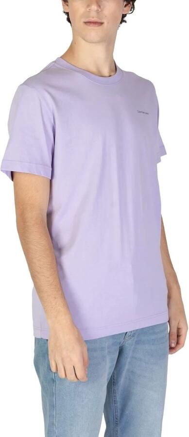 Calvin Klein Jeans Katoenen Heren T-shirt Herfst Winter Collectie Purple Heren - Foto 3