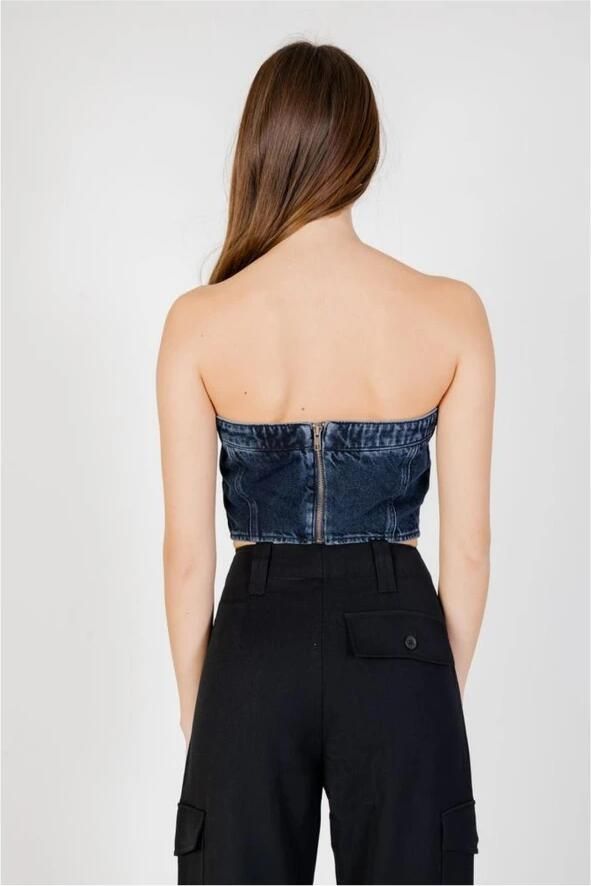 Calvin Klein Jeans Gestreepte Mouwloze Top Flatterende Pasvorm Blue Dames - Foto 2