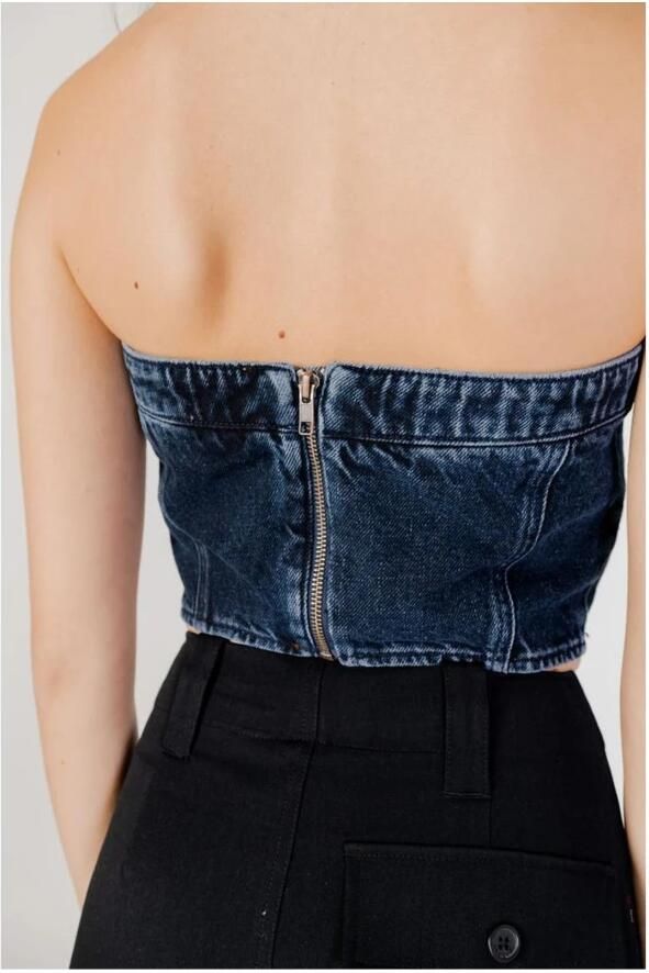 Calvin Klein Jeans Gestreepte Mouwloze Top Flatterende Pasvorm Blue Dames - Foto 3