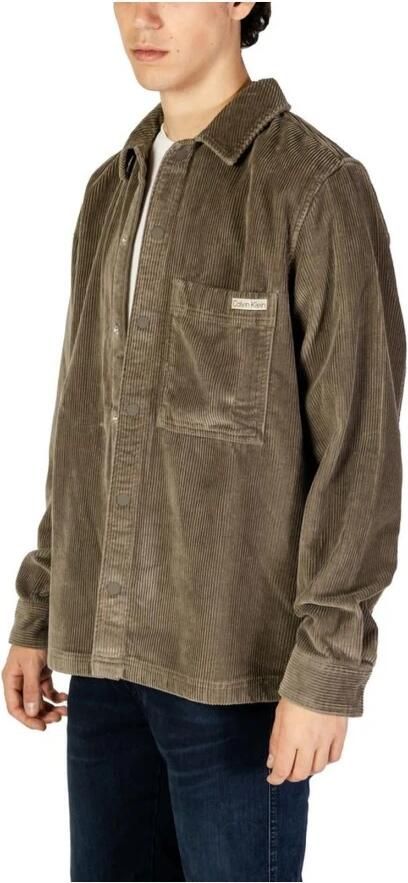 Calvin Klein Jeans Corduroy Herenoverhemd Herfst Winter Collectie Beige Heren - Foto 2