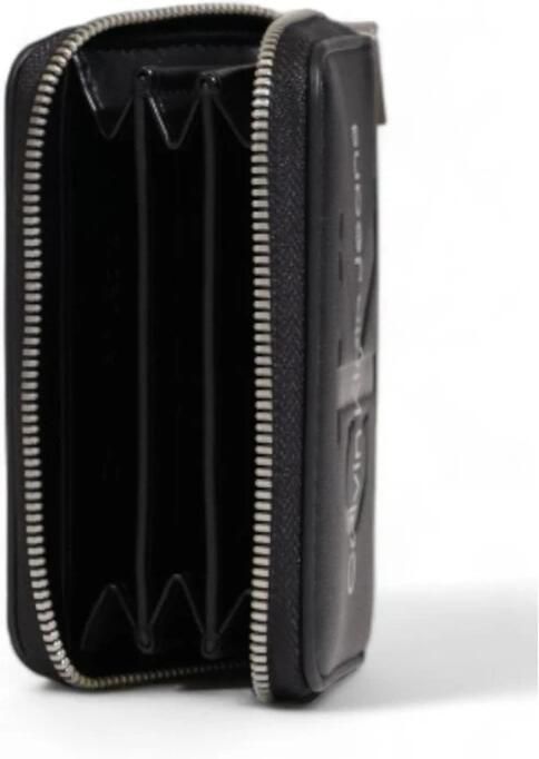 Calvin Klein Jeans Kleine Polyurethaan Portemonnee Lente Zomer Collectie Black Dames - Foto 2