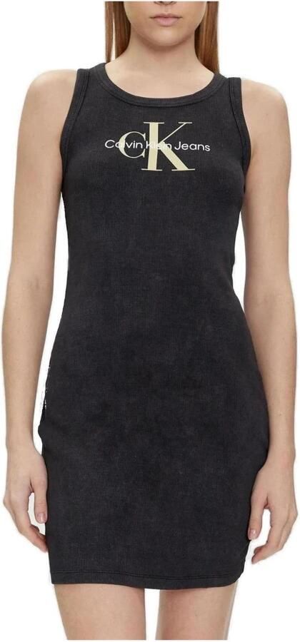 Calvin Klein Jeans Korte Jurk Lente Zomer Collectie Black Dames - Foto 4